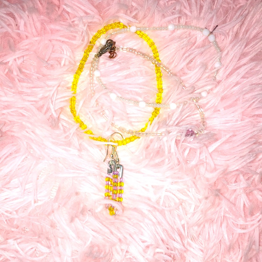 Hand made bracelets and earrings